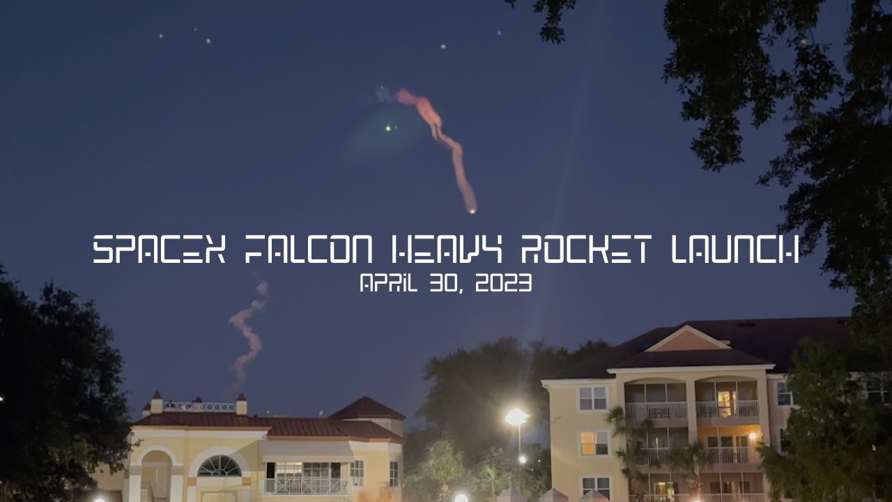 SpaceX Falcon Heavy Rocket Launch View From Orlando, FL | April 30 ...