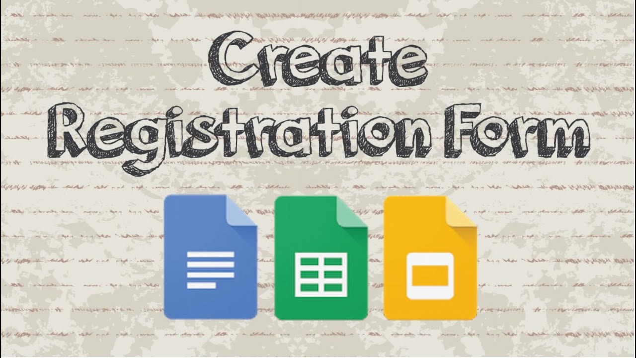 ⁣How to create a registration form with Google Docs