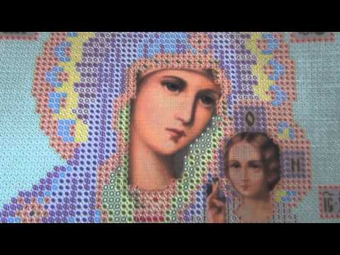 Вышивка бисером. Начало нового процесса Икона Неувядаемый цвет. Часть 1 .
