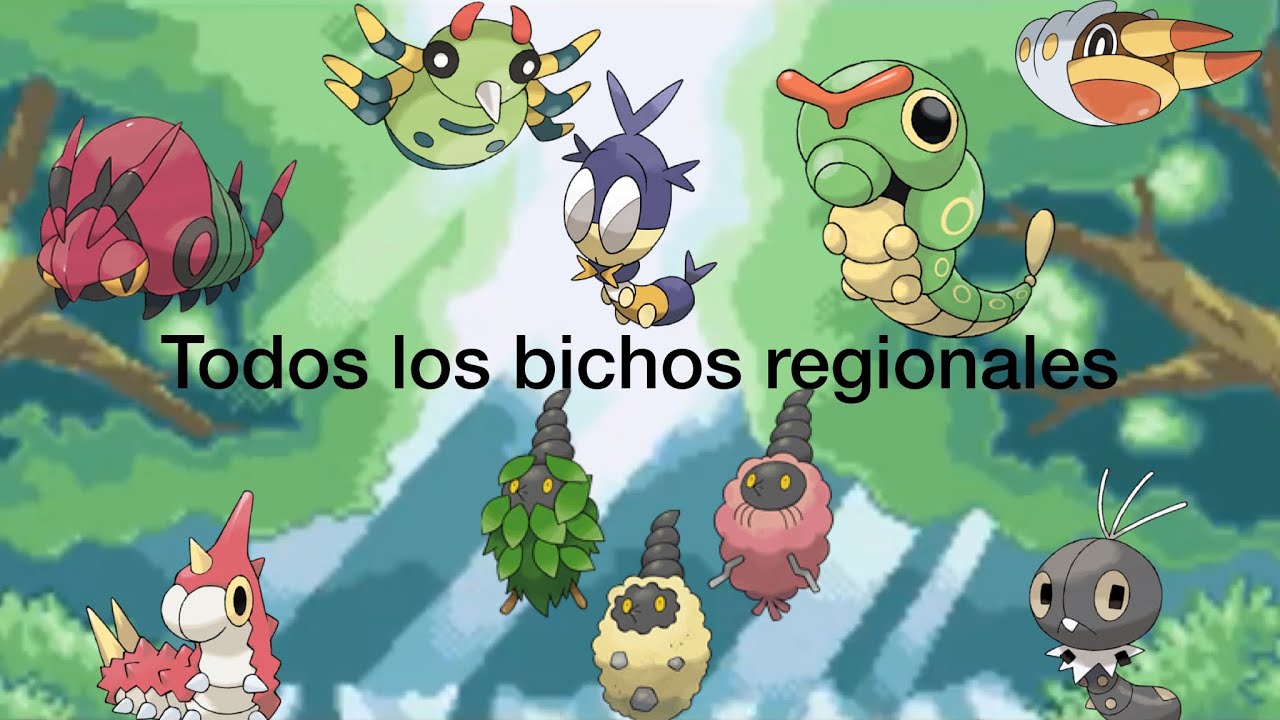 Todos los Pokémon bicho regionales (1996-2021) - YouTube