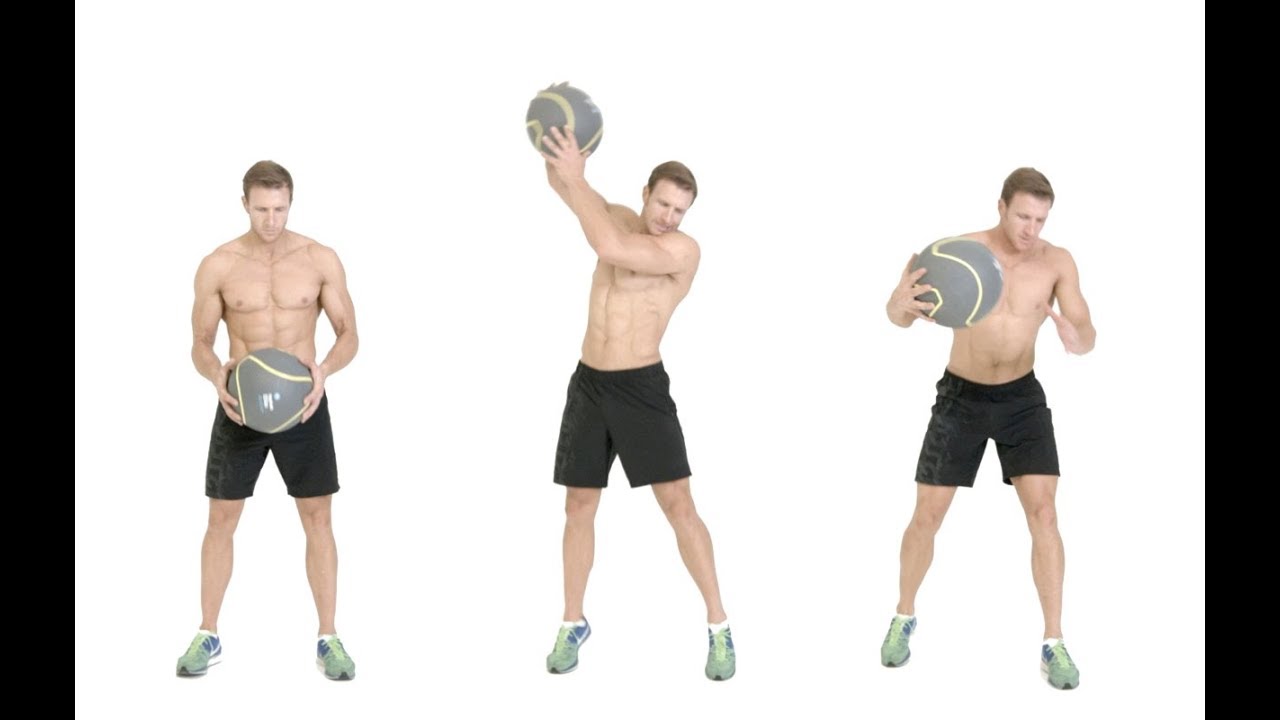 OneArm Medicine Ball Slam FOR 6 PACK ABS YouTube