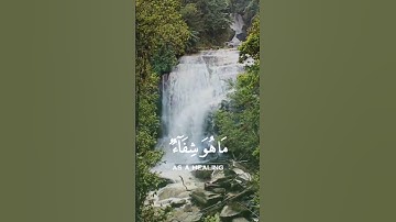 {وَنُنَزِّلُ مِنَ ٱلْقُرْءَانِ مَا هُوَ شِفَآءٌ وَرَحْمَةٌ لِّلْمُؤْمِنِينَ}من سورة الاسراء الغامدي
