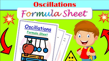 || Formula Sheet || Oscillations | Class 11th| Physics chapter 14| @Edustudy_point