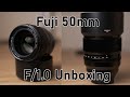 Fuji XF 50mm F/1 Unboxing