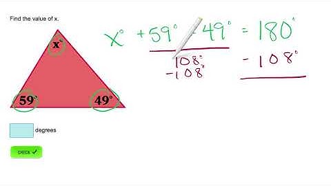 AdaptedMind Math - Triangle Angles, Question #6