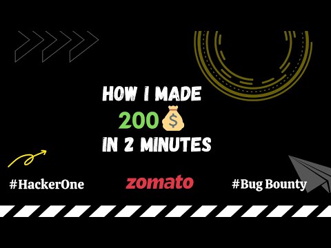 How I made 200$ in 2 Minutes on Hackerone - Zomato Bug Bounty Program - POC
