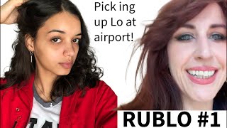Picking up @ridinghighwithlo from the airport! RUBLO #1 #irlstreaming