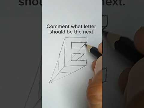 Draw 3D letter