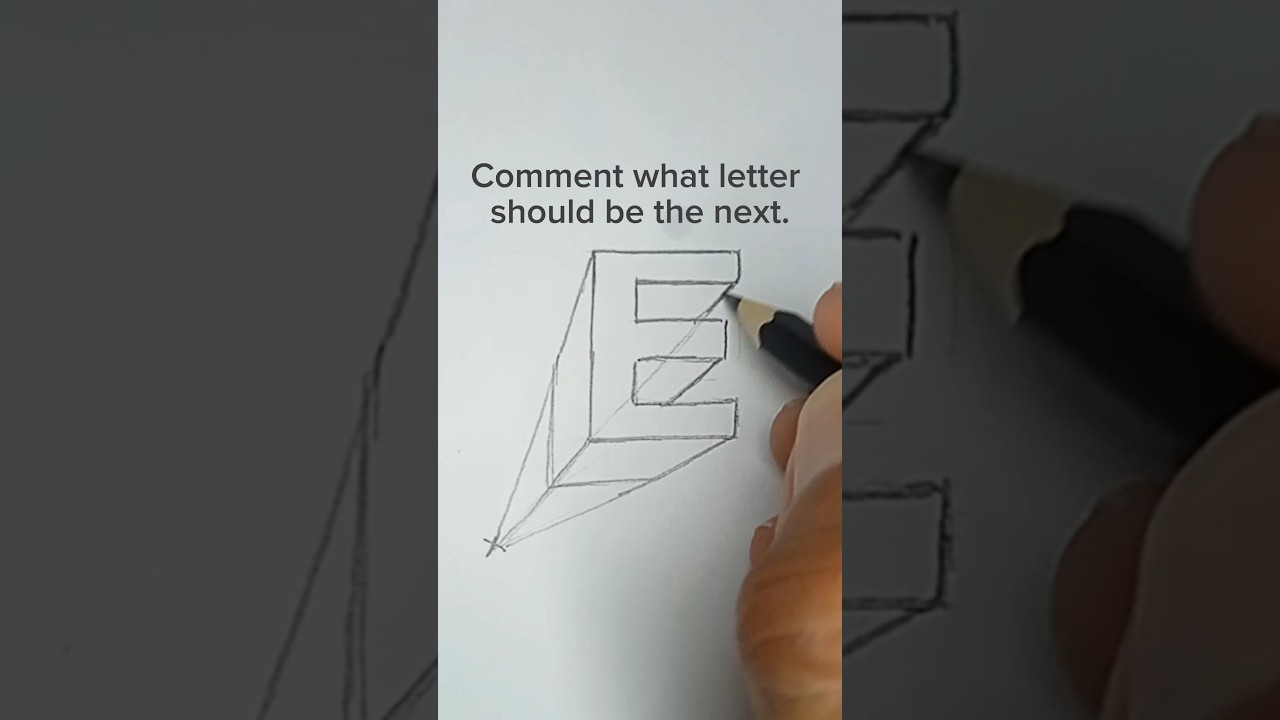Draw 3D letter