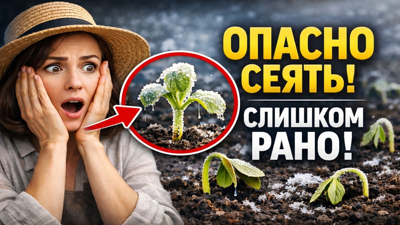 20 РОКОВЫХ ОШИБОК САДОВОДА: Какие культуры НЕЛЬЗЯ сеять слишком рано!