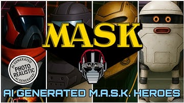 M.A.S.K. Heroes Reimagined in Stunning AI Art – 80s Cartoon Legends Brought to Life!