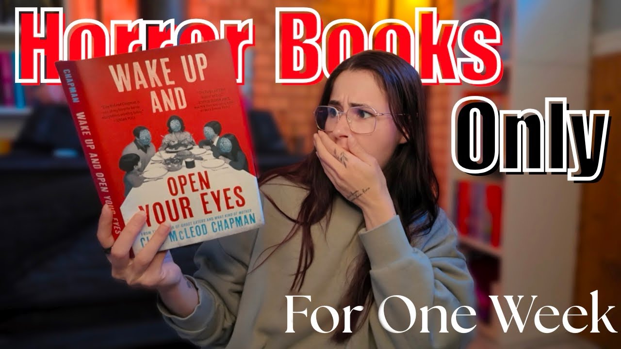 reading only horror for a week - reading vlog👻🕸️🎃
