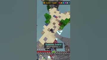 he thought he could block trap me 😂 (Hive Skywars) #shorts #minecraft #hive (Minecraft Bedrock)