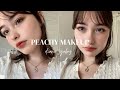  peachy makeup   tutorial