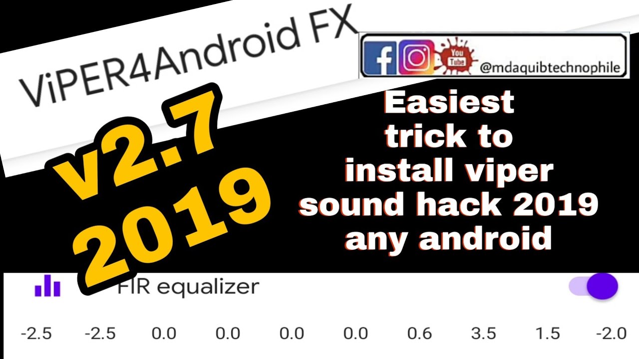 ViPER4Android FX for any android device 2019 latest version | Easy ...