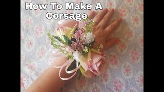 How to Make A Corsage  Wedding / Prom Flowers