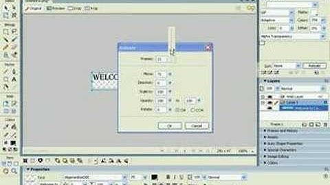 Creating a simple animated logo using Fireworks MX