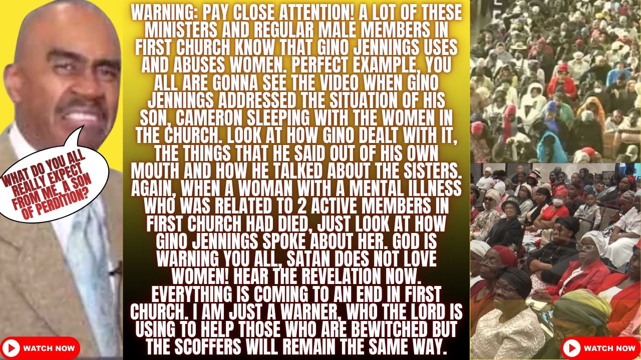 “HOW CAN GINO JENNINGS SAVE THESE WOMEN DYING IN DEPRESSION, WHEN HE HATES THEM. SEE THE EVIDENCE!”