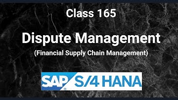 Dispute Management Introduction | Financial Supply Chain Management | Class-165