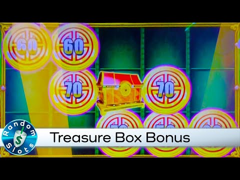 Treasure Box Dynasty Slot Machine Bonus with Progressive