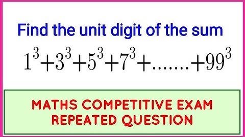 Germany Math Olympiad  | A Nice Exponential Problem | Unit digit tricks | Find the unit digit