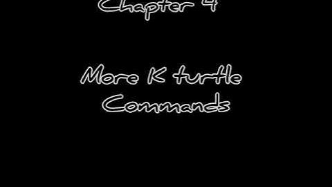 More kturtle commands