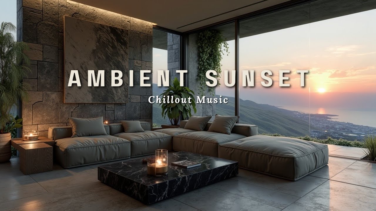 Глубокие атмосферные виды заката и чиллаут лаунж грувы для полного расслабления