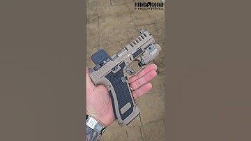 Glock 45 customized by Firing Squad Firearms. Trijicon RCR, Streamlight TLR7x, stippling, fde, fyp