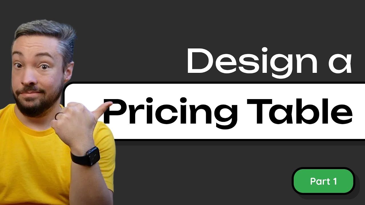 Design a Pricing Table - Part 1