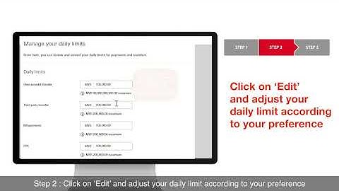 How to Change Online Banking Limit | HSBC Online Banking
