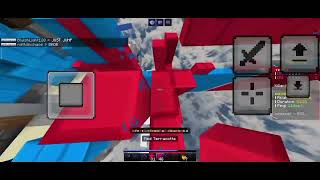 Minecraft gameplay bridge duel in zeqa server