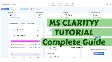 What is Microsoft Clarity Complete Guide | How to make Account and Use Ms Clarity