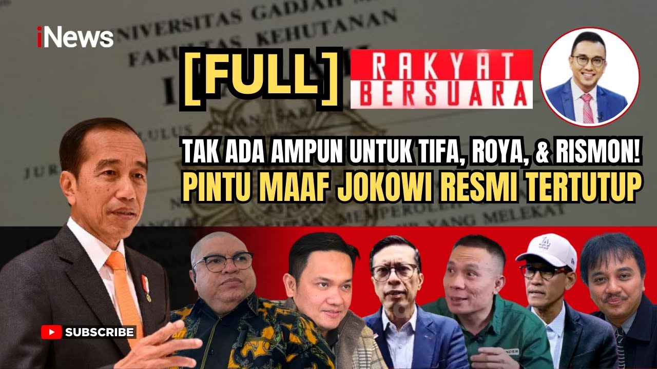 [FULL] Jokowi Tegas Tak Buka Pintu Maaf, Kasus Ijazah Disorot: Ada Dugaan Motif Uang? | Rakber 3/2