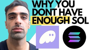 How To Fix Not Enough Sol Phantom Wallet (Step By Step)