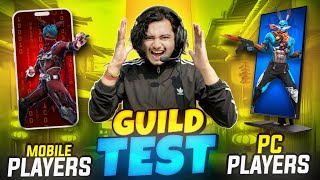 NG HARDEST GUILD TEST LIVE🔥REACTION ON GAMEPLAY 😍 MOBILE VS PC PLAYER ?📱💻 #nonstopgaming #freefire