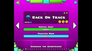 Geometry Dash Back on Track All COINS Nivel Clompletado mi Primer video de Geometry Dash