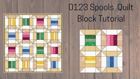 0123 Spools Quilt Block Tutorial | Block of the Day 2023 | Rotary Cutting | AccuQuilt