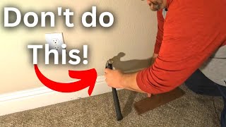 DIY Quick Tips  Don't Make This Mistake! How to Remove Baseboards Without Damaging the Wall