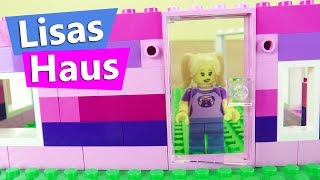 LEGO HAUS selber bauen deutsch | Schönes, pinkes Haus für Lego Figur Lisa  DIY Inspiration Kids Club - YouTube