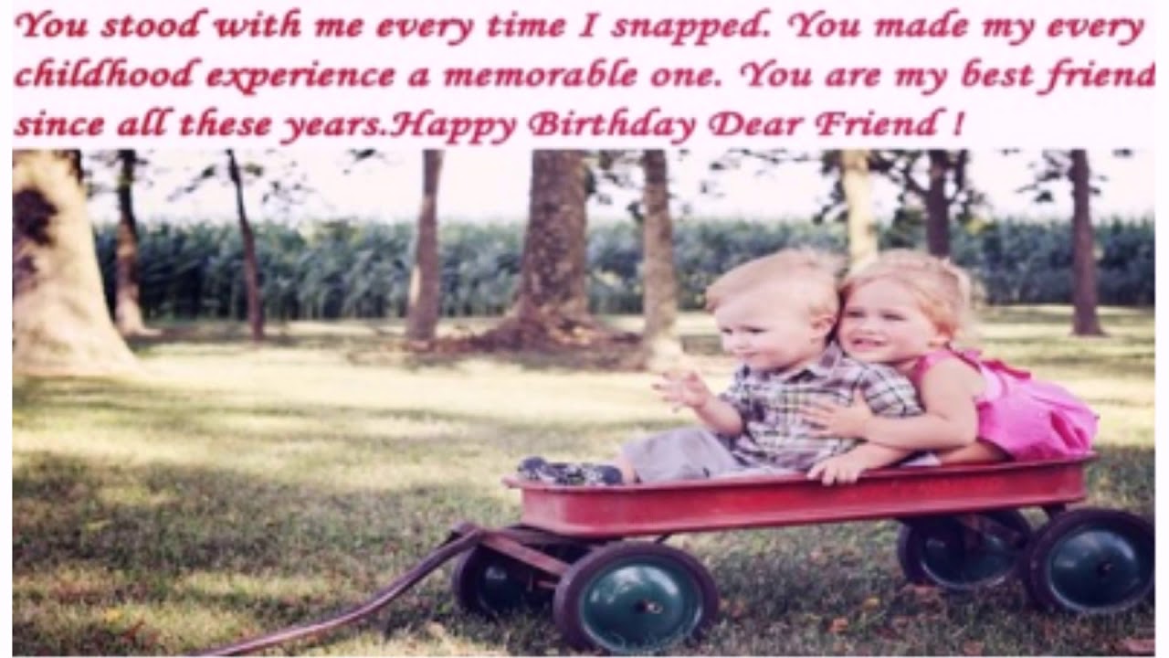 Birthday Wishes For Childhood Friend Wishesgreeting