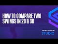 How to compare two swings in 2d and 3d  sportsbox 3d studio