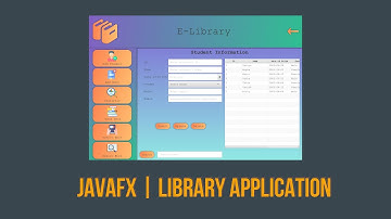 Javafx application | Library Management System