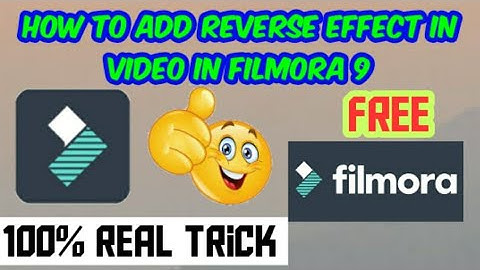 how to reverse a video in filmora 9 | how to add reverse effect in filmora | wondershare filmora 9