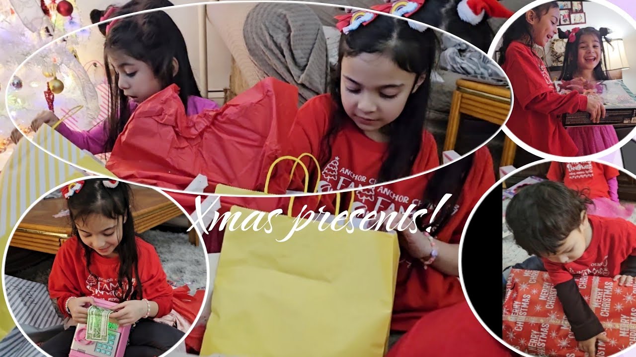 Christmas gifts opening late upload |Kids opens their Christmas gifts