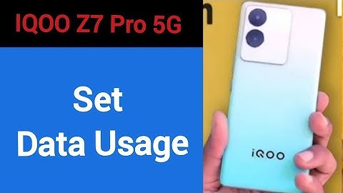 How to set data usage, iqoo Z7 pro 5G  data limit Kaise lagaen