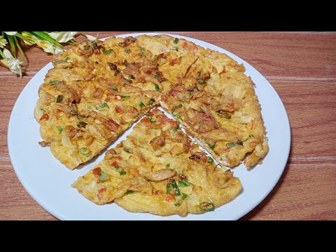 Telur Dadar Campur Jamur Tiram