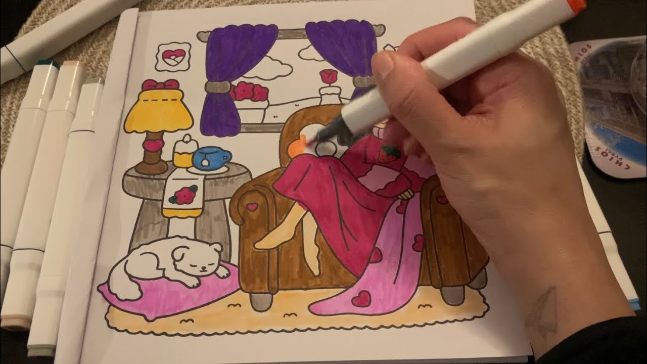 ASMR: colorindo e sussurrando no seu ouvido