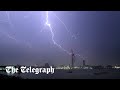 Lightning storms batter south england and wales