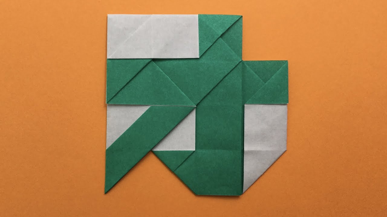 折り紙 オ の折り方 カタカナ Origami Folding Paper Into The Figure Of オ O Of The Katakana Youtube