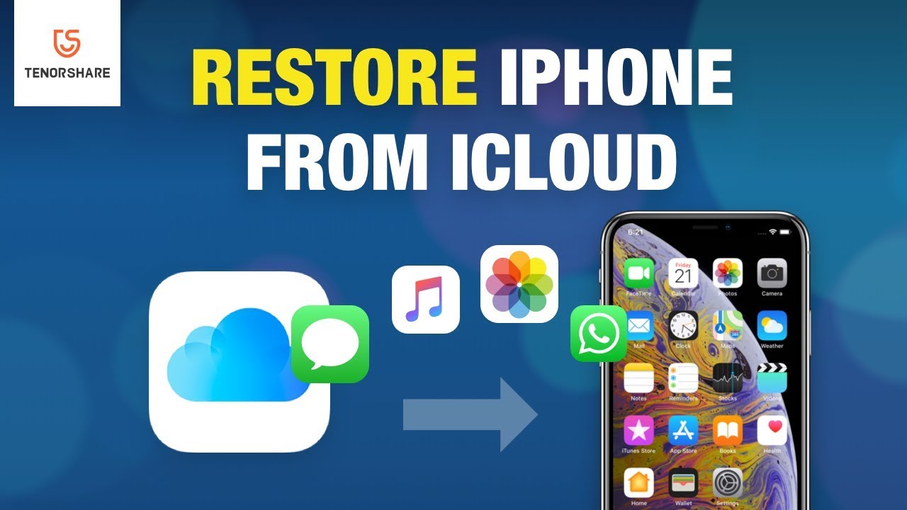 Full Guide to Restore Deleted iPhone Data from iCloud Backup - YouTube